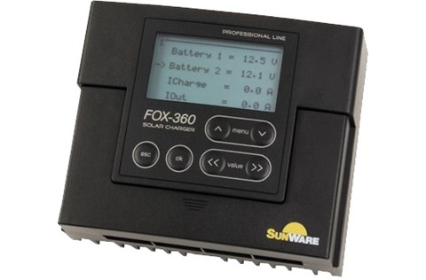 SunWare solárny regulátor nabíjania FOX 360