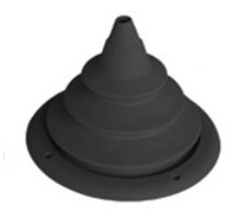 Gumena priechodka s otvormi - biela