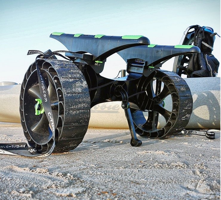 RAILBLAZA C-TUG R transportný vozík pre kajaky, kánoe a nafukovacie člny s kolieskami do pieskového terénu