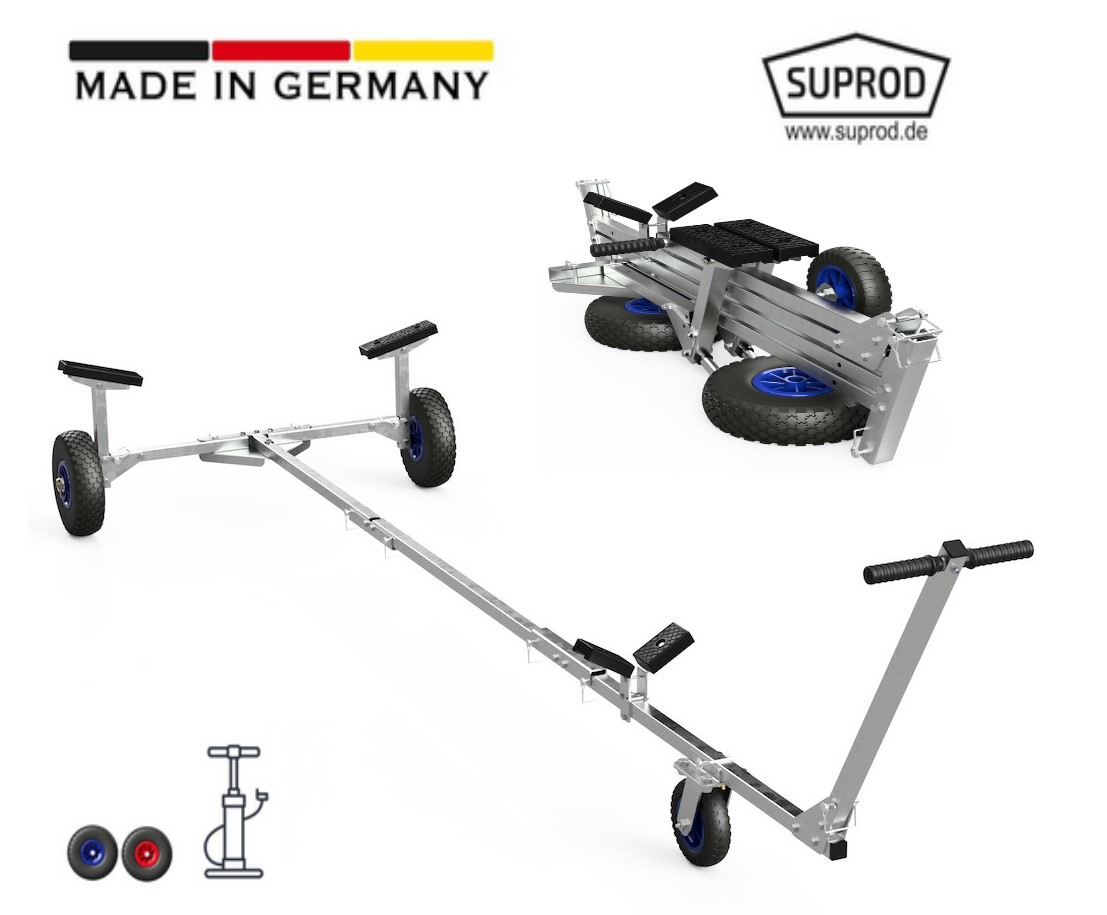 Prepravný vozík TR260-L-LU čierno/modrý