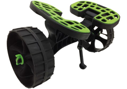 Transportný vozík na kánoe zelený