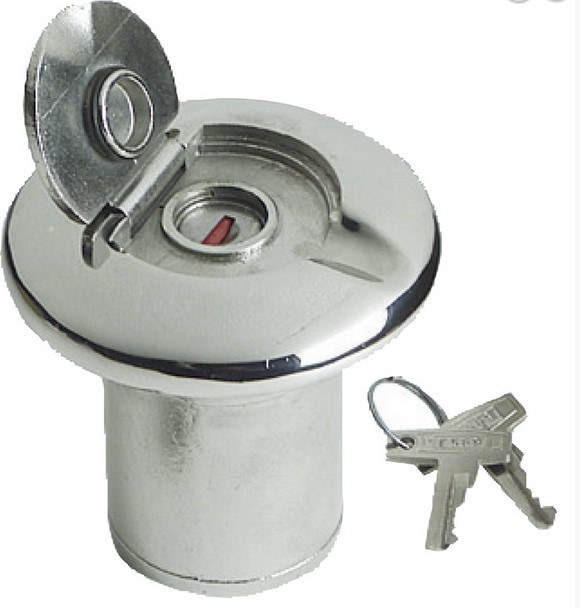 Nalievacie hrdlo na benzín uzamykateľné nerezové 38 mm