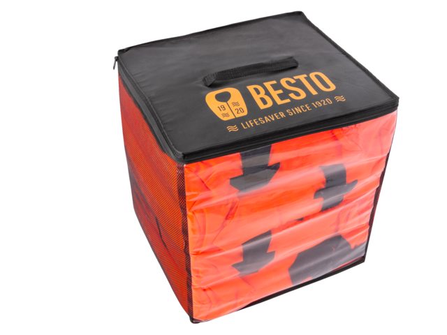 BESTO certifikované záchranné vesty 100N v taške - set 4 ks