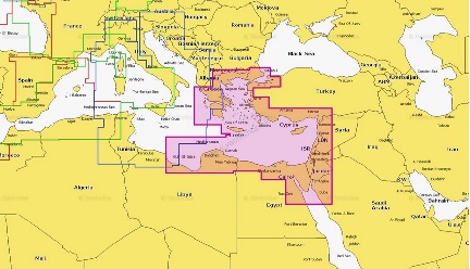 34PP+XL3 - CF karta -Vých. Stredomorie,Grécko, Turecko, Sýria