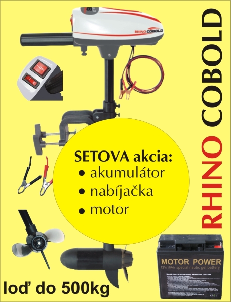 SET RHINO COBOLD + akumulator 17Ah/12V + nabíjačka