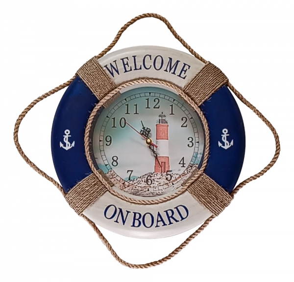 Hodiny v záchrannom kolese Ø 35cm