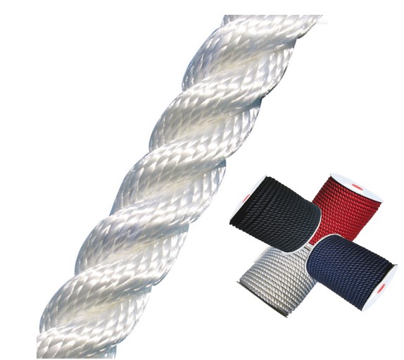 Kotevné a vyväzovacie lano Φ 16 mm - biele