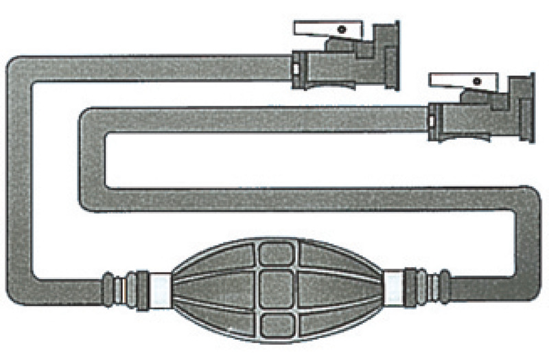 Benzínová hadica s ručnou pumpou a prípojkami pre YAMAHA