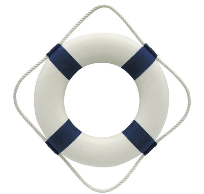 Záchranné koleso modré - 30 cm