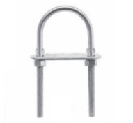 AQUINOX Nerezový U  strmeň s jednou upínacou doskou a podložkami