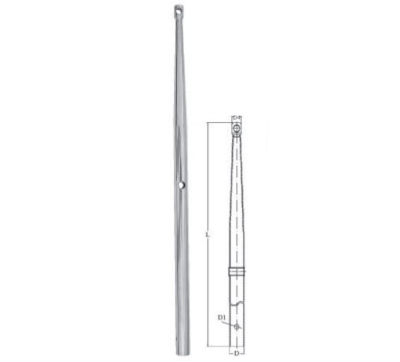 RELING - stĺpec na lano 740 mm, priemer 25mm