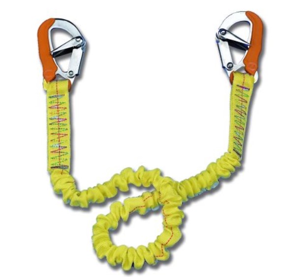 Záchranné lano NIROSTA elastické - 2 karabíny
