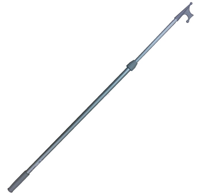 Teleskopický lodný hák z eloxovaného hliníka 120-210 cm, priemer 25 cm