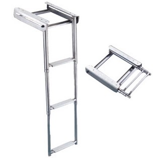 Teleskopický rebrík na platformu - šírka 29cm,4 schodíky