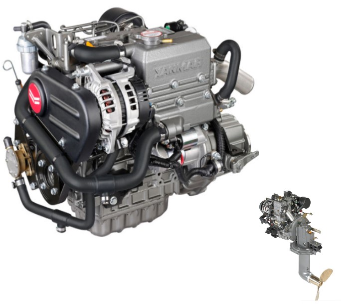 YANMAR 3YM20C so Saildrive SD 25 - 21 PS
