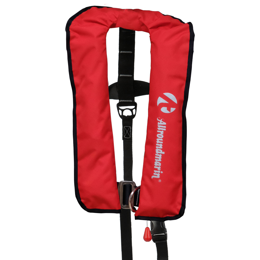 ALLROUNDMARIN automatická záchranná vesta 300N - červená