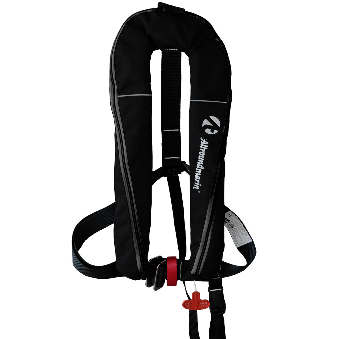 ALLROUNDMARIN AERO automatická záchraná vesta 165N - čierna