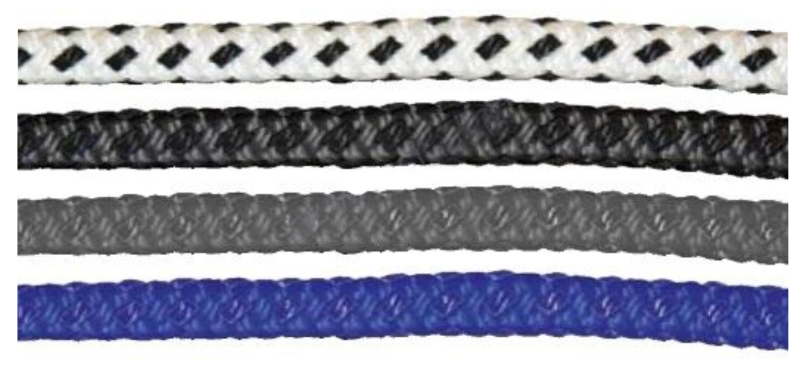 Polyesterové vyvazovacie alebo kotevné lano, modré