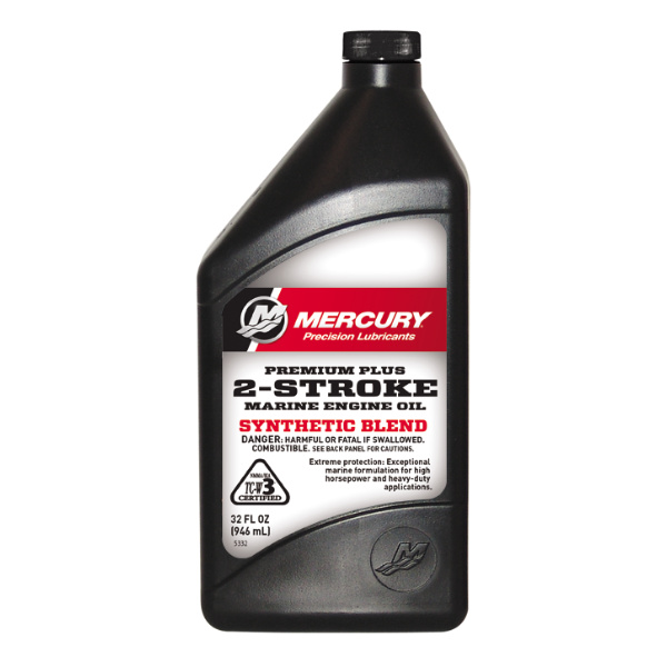 Mercury Premium Plus 2-Stroke Marine Engine Oil Synthetic Blend - Lodný motorový olej 2 takt 1L