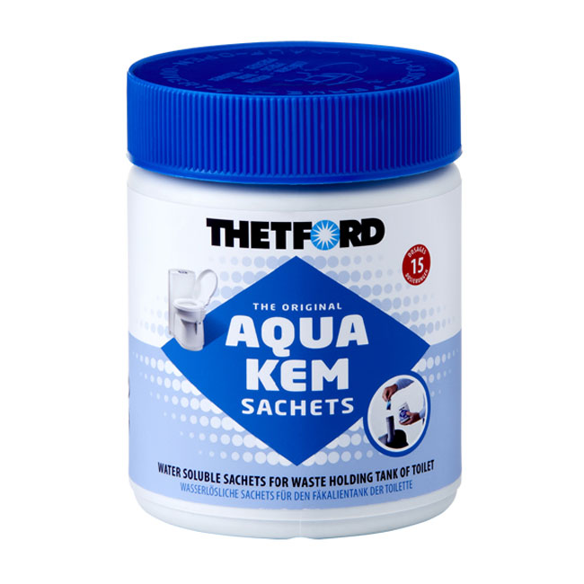 THETFORD AQUA KEM BLUE SACHETS pre odpadovú nádrž 15 sáčkov - 375 g