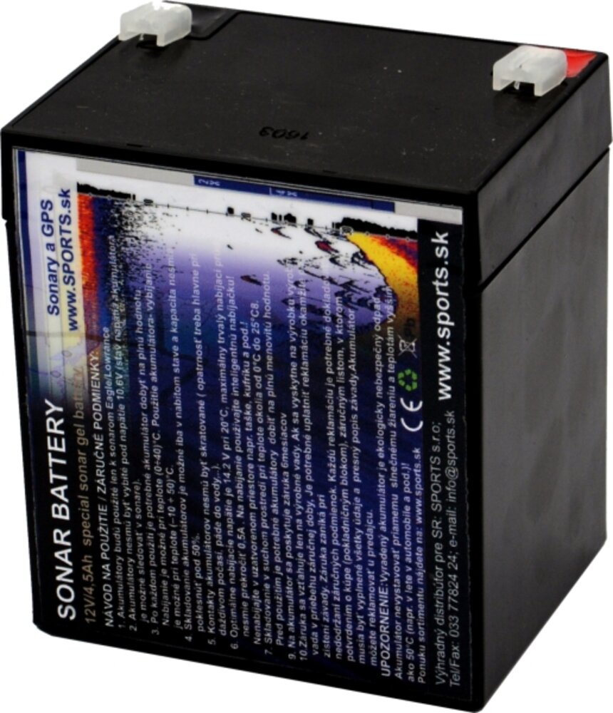 Akumulátor k sonaru GT 12V/4,5Ah