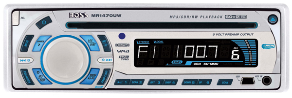 BOSS MARINE rádio MR1470UW biele