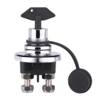 Batériový spínač - pochrómovaný zinok