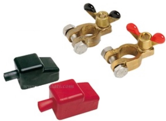 Batériová svorka s krytom - set