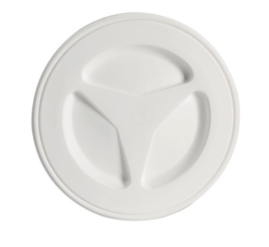 Biely kryt na inšpek. otvor Ø 135 mm