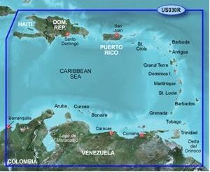 BlueChart G2 Vision - US030R - Southeast Caribbean/REGULAR