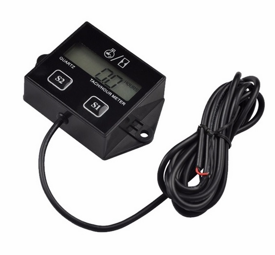 Digitálny LCD otáčkomer a počítadlo motohodín