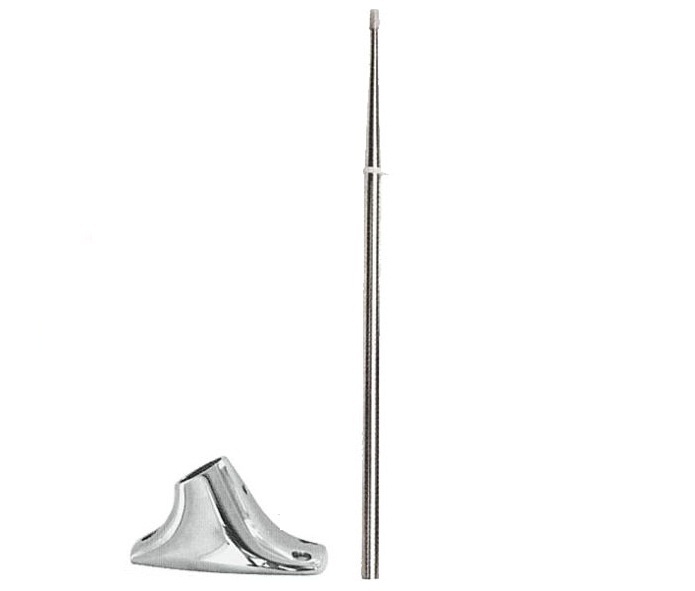 Nerezový držiak vlajky 40 cm s nerezovou základňou