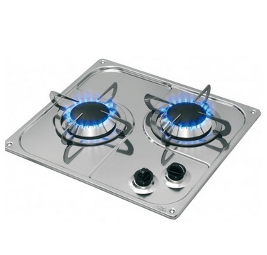 Dvojhoráková plynová varná doska-380 x 360 mm