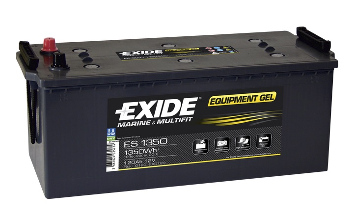 EXIDE Equipment Gel Marine - Multifit  ES 1350, 12V 120 Ah