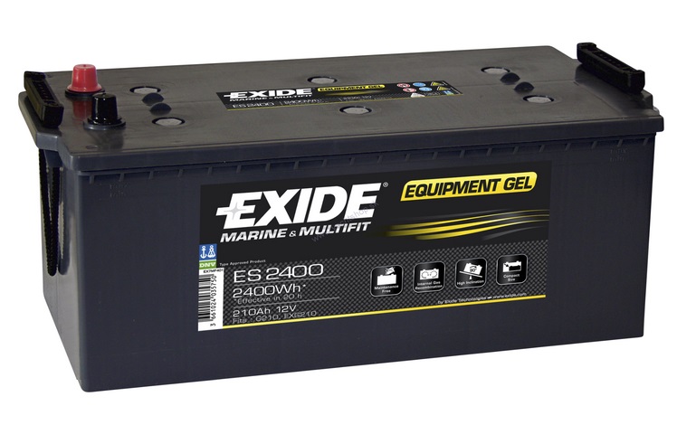 EXIDE Equipment Gel Marine - Multifit  ES 2400, 12V 210 Ah