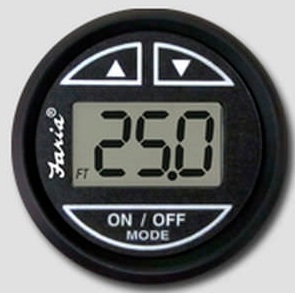 FARIA hĺbkomer so sondou - čierny číselník v čiernom ráme