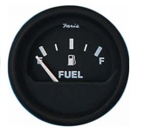 FARIA palivomer - čierny číselník v čiernom ráme