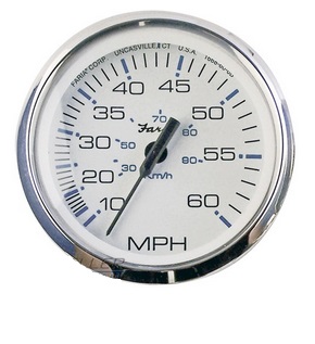 FARIA ukazateľ tlaku - biely číselník v niro ráme