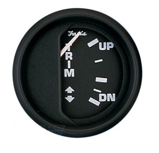 FARIA ukazovateľ trimu - čierny číselník v čiernom ráme