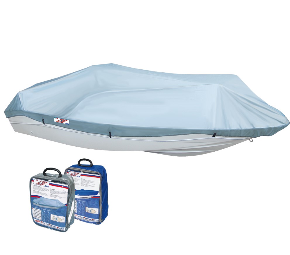 Krycia plachta pre člny dĺžky 550-610 cm - strieborná