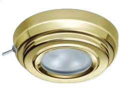 Guľaté vnútorné svetlo Oscar S, zlatá farba