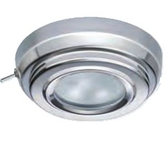 Guľaté vnútorné svetlo Oscar S, lesklý nerez