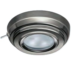 Guľaté vnútorné svetlo Oscar S, čierny nikel