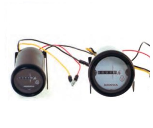 Honda - Počítadlo motohodín analógové - biely číselník