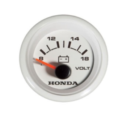 Honda - Voltmeter - biely číselník