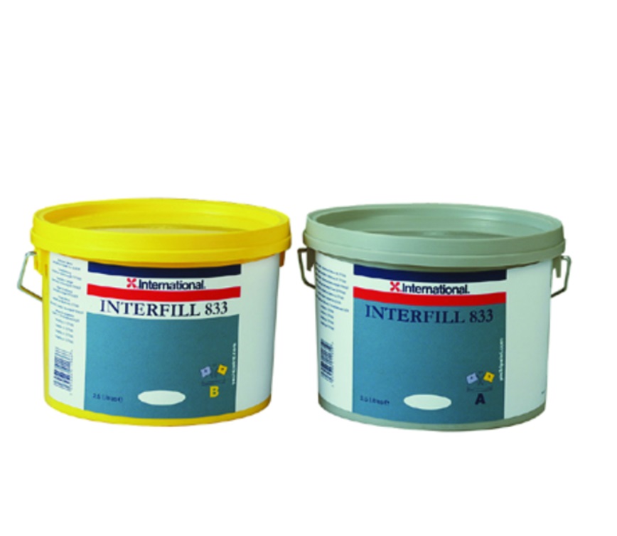INTERFILL 833 Tmel - Svetlosivý 5 L - štandardné vytvrdzovanie