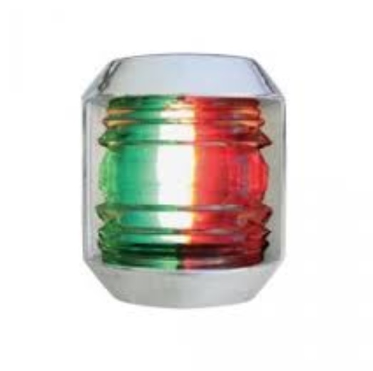 JUNIOR 7 - Navigačné svetlo  s chrómavaným telom - bicolor