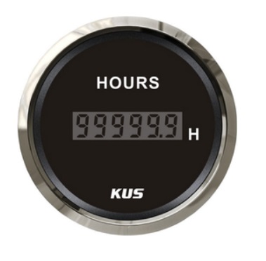 KUS LCD ukazovateľ motohodín - čierny