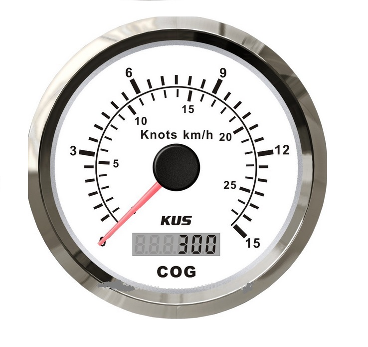 KUS - GPS analógový ukazovateľ rýchlosti 55 Kmh - biely