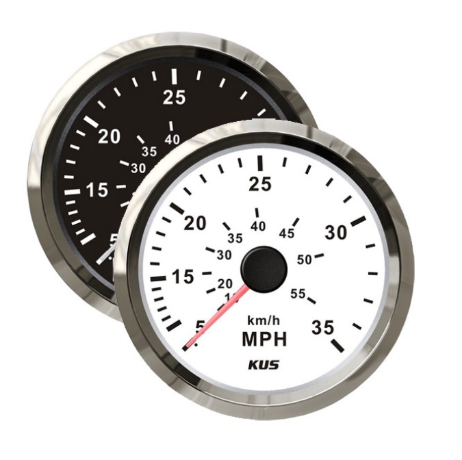 KUS -ukazovateľ rýchlosti 0-35uzlov/60 Kmh- biely